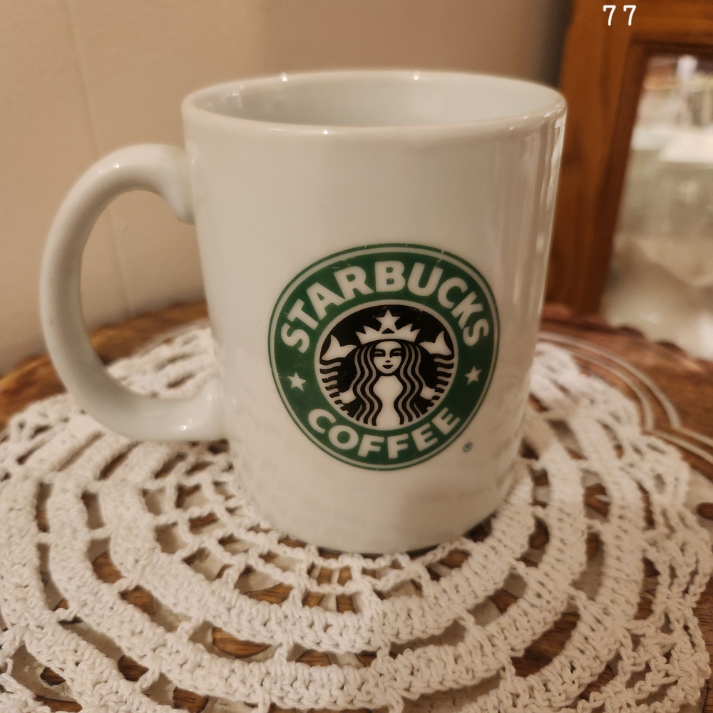 Starbucks White Mug with Green Logo